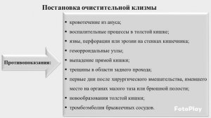 Применение очистительной клизмы.