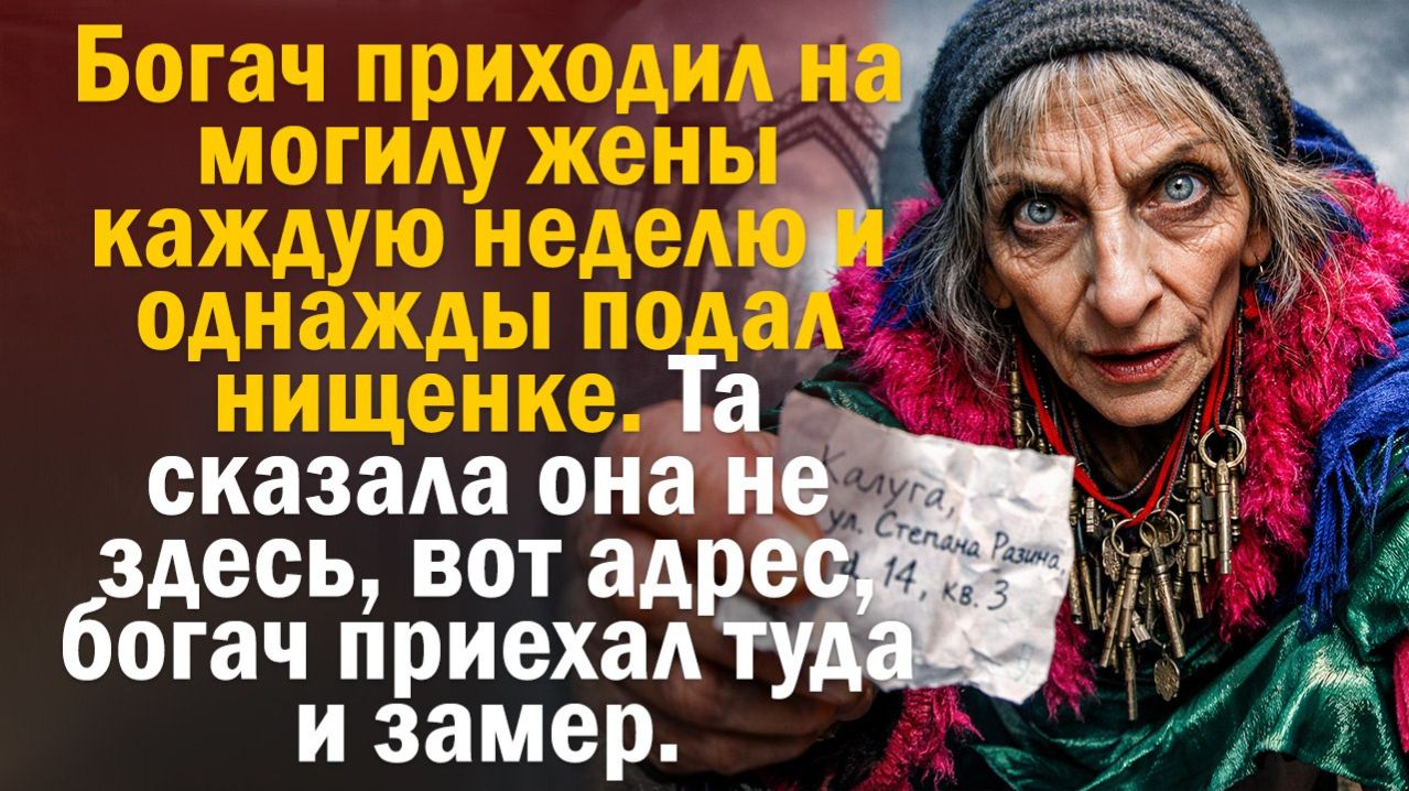 Жизненная история | Читает Андрей. Годами носил цветы на могилу. Нищенка сказала: её тут нет. И дала