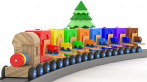 Детские цвета с уличными транспортными средствами, цвета автомобилей, парковка транспортных средств