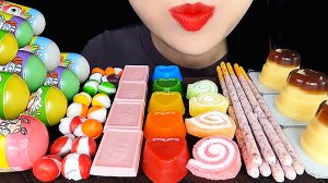 🌈 Радужные десерты 🌈 - СЛАДОСТИ и МАГИЧЕСКИЕ желе АСМР Мукбанг. ASMR еда.