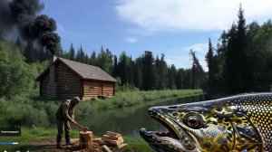 Охота и Рыбалка в ТАЙГЕ ТАЙМЕНЬ на Спиннинг БЛЕСНА Ловля на ПОПЛАВОК ХАРИУСА Сибирь УАЗ оффроад