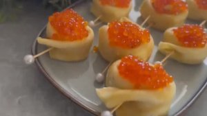 Самая ВКУСНАЯ ЗАКУСКА - блины улитки С КРАСНОЙ ИКРОЙ!