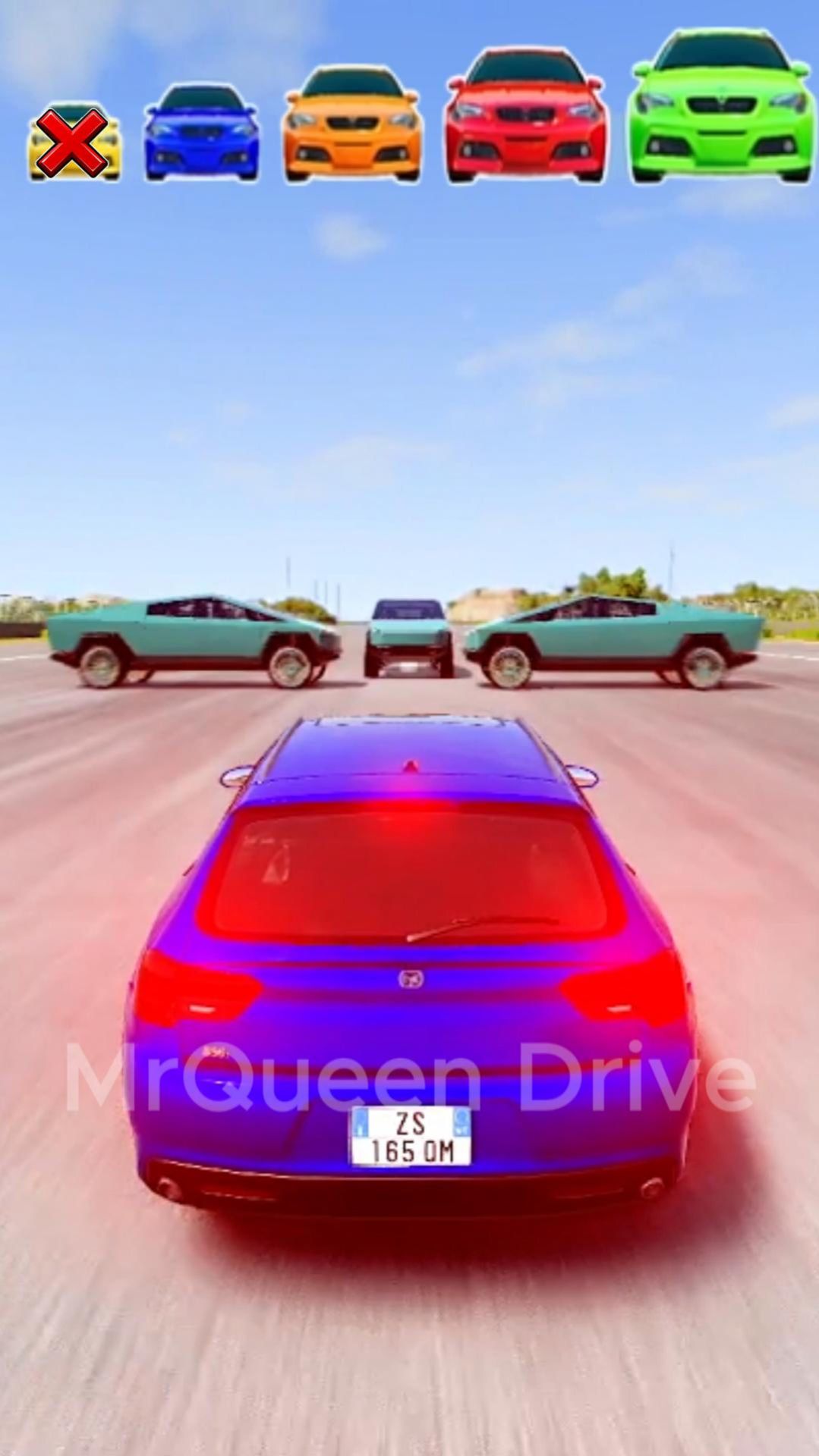 Большая и маленькая машинка против Tesla