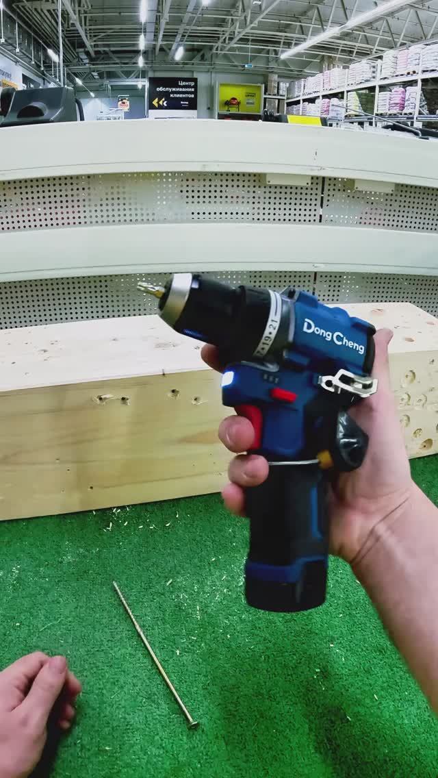 НОВИНКА!! 12в шуруповерт DONG CHENG! Впечатляющий малыш!