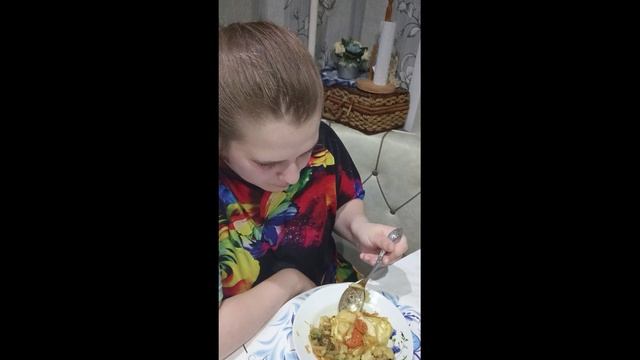 Овощной мукбанг