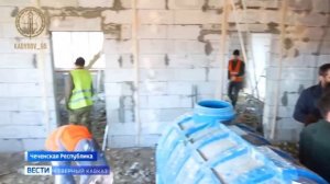 В Чечне началось строительство домов для семей, пострадавших от оползней