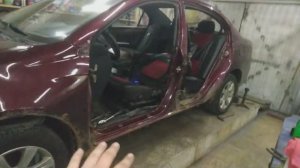 Спасение порогов на старом ,гнилом Лифан Солано