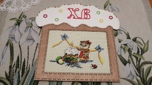 Рамка "Пасхальный кулич" (Неокрафт, ДИ-028): процесс и готовая работа