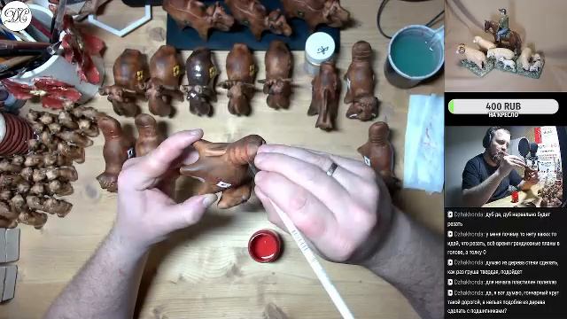 Творческий стрим. Народная игрушка Волгоградской области. Роспись #ДС_керамист #DSceramist