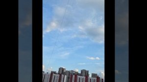 небо над Москвой в день Святой Пасхи и день рождения  Космонавтики