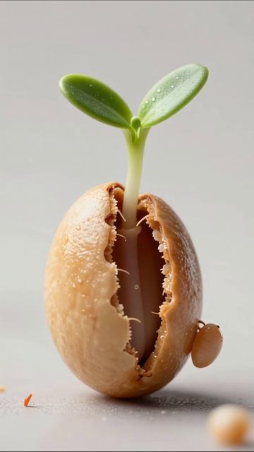 Росток жизни: от семечки к растению #природа #растения #экология