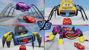 МОЛНИЯ МАКВИН МОНСТР против МОНСТР АВТОБУС — Битва Гигантов и Музыкальный Баттл 🏎️👹⚡️