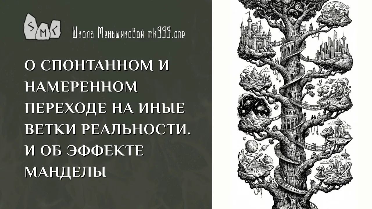 О спонтанном и намеренном переходе на иные ветки реальности. И об эффекте Манделы