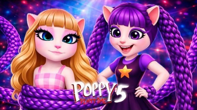 МОЯ ГОВОРЯЩАЯ АНДЖЕЛА 2 😻 POPPY PLAYTIME 5 ЛИЛИ ЛАВБРЕЙДЗ ПРОТИВ МАММИ ЛОНГ ЛЕГЗ КОСПЛЕЙ МЕЙКАП ШОК