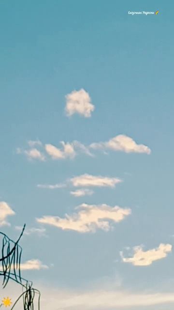 #мояпрогулка #обзор #красивыйдень #солнечный #небо #впечатляет #знаки #облака #мистика #высшиесилы #