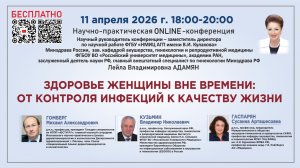 Здоровье женщины вне времени: от контроля инфекций к качеству жизни