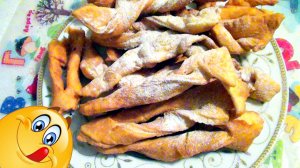 Хворост на молоке очень вкусный и хрустящий - рецепт