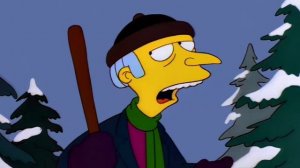 Гомер и мистер Бернс в горах