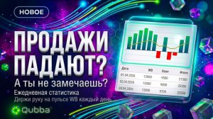 Продажи падают, а ты не замечаешь? Ежедневная статистика WB и Ozon в Qubba!