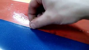 №75- Шлифовка границ цветов на крыле сверху 600 шкуркой .