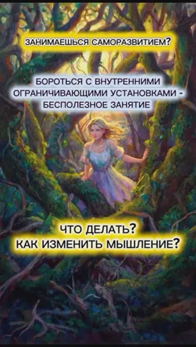 Бороться с ограничивающими установками - бесполезное занятие? Что делать? Как изменить мышление?