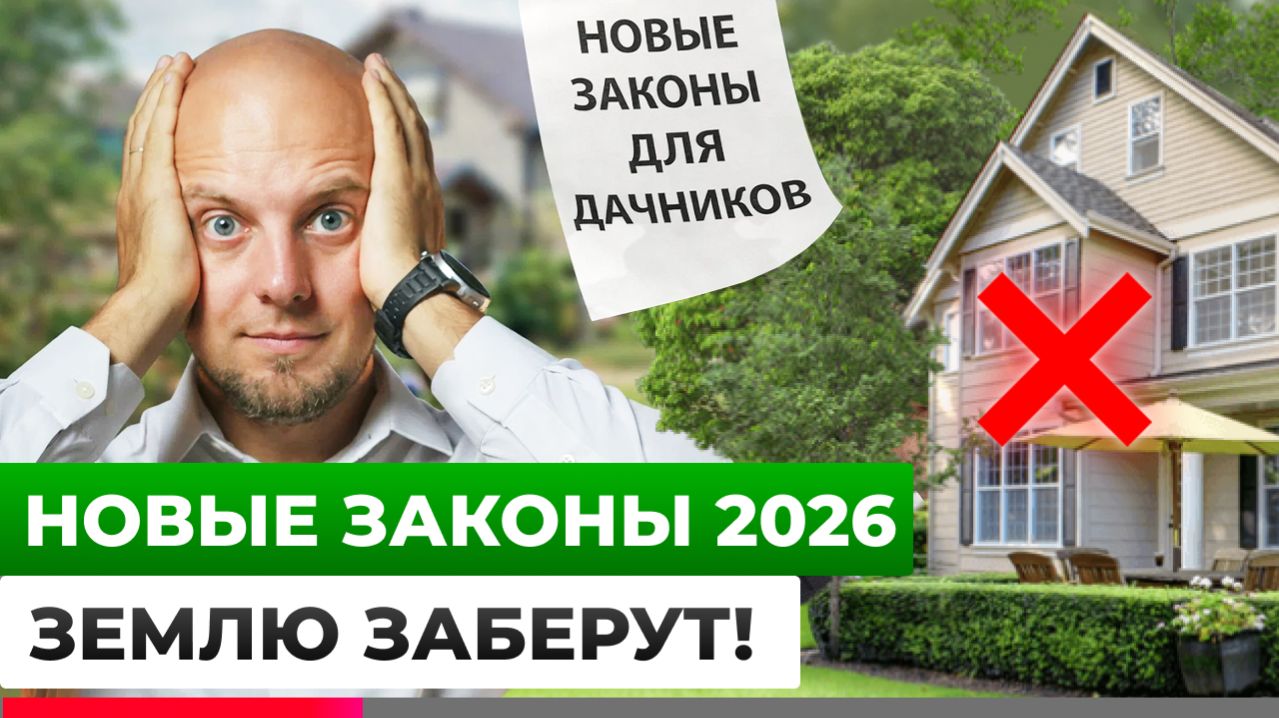 ТЕПЕРЬ за это ОШТРАФУЮТ и ЗАБЕРУТ участок! / Новые правила для дачников в 2026 году!