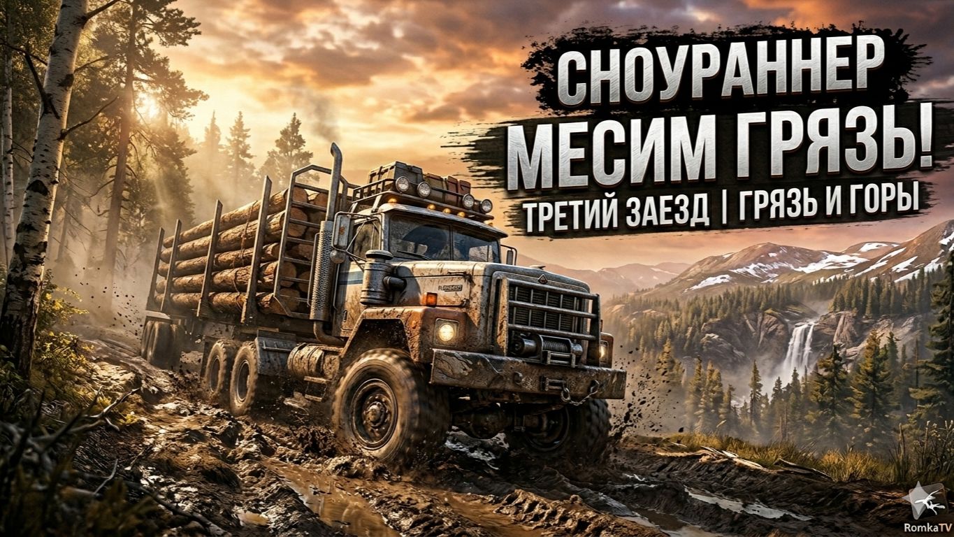 SNOWRUNNER: Месим грязь и спасаем грузы 🚜 Третий заезд | Стрим