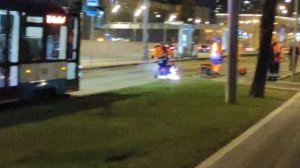 Очередной Ремонт самовозгорающихся трамвайных путей..