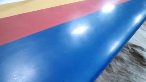 №78- Поверхность  крыла сверху после шлифовки 3000 шкуркой .