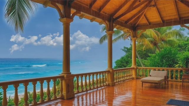 🍸☕🎺🎷🎹ДЖАЗ на веранде на берегу тропического океана🍸☕🎺🎷🎹