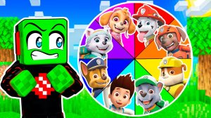 НАШЁЛ КОЛЕСО ФОРТУНЫ ВСЯ КОМАНДА ЩЕНЯЧИЙ ПАТРУЛЬ в МАЙНКРАФТ