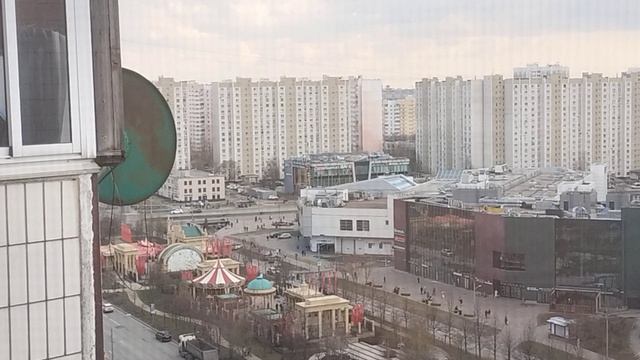 Песня на балконе,обзор с 15-го этажа😃👍🎉♥️