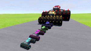 БОЛЬШАЯ И МАЛЕНЬКАЯ МАШИНА ПРОТИВ ПОЕЗДА