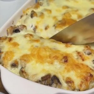 Запеканка «Жульен» с картофельным пюре 😋