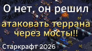 АТАКОВАТЬ террана через мосты плохая идея или нет? В обороне важен каждый в StarCraft Remastered