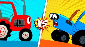 Синий трактор