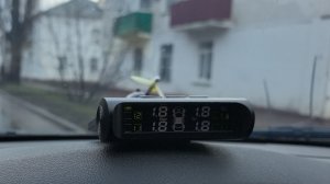 Установил датчики давления в колесах (наружные).