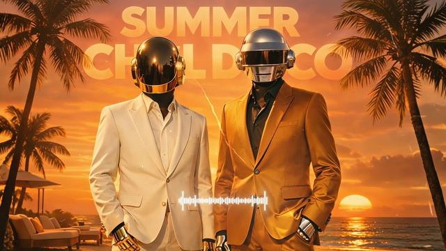 DAFT PUNK INSPIRED CHILL DISCO – Golden Hour Beach Groove 🌅✨ Tropical Lounge for Summer Nights-(108