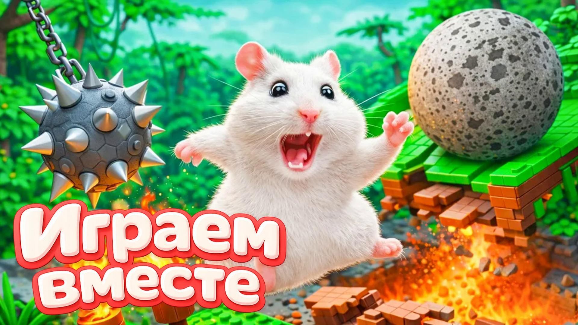 ХОМЯК ВЫБИРАЕТСЯ ИЗ СЕКРЕТНОЙ ХОМЯЧЕЙ ТЮРЬМЫ !! Играем ВМЕСТЕ !! Помогаем выбраться из лабиринта