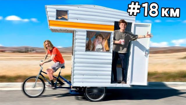 ЕДЕМ БЕЗ ОСТАНОВКИ!дом на велосипеде Егор Шкред