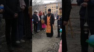 Пасхальный молебен на Станиславском ж. м. в Новосибирске.