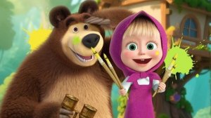 Учим фигуры с Машей! 🔷 Маша и Медведь — мини- развивающая игра 🎮 для детей мультфильм