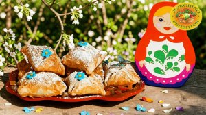 Фруктовые конвертики из слоёного теста — быстро, вкусно, ароматно! 🍎🍓