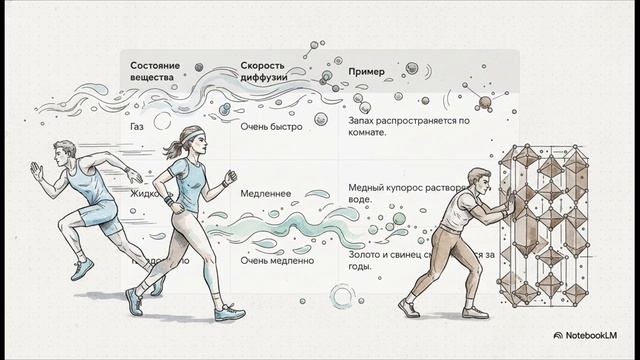 Физика 7 класс параграф 10 Диффузия в газах жидкостях и твёрдых телах