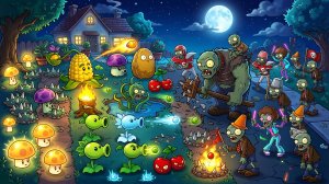 Зомби против растений! Plants vs Zombies ПвЗ PvZ Растения против Зомби Битва прохождение игры
