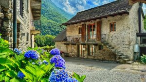 Могеньо, Швейцария. Уникальная каменная деревня в кантоне Тичино, сказочная деревня | #шариклайф