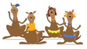 Развивающие и обучающие мультики: Кенгурята. Считалочка - теремок песенки для детей и малышей