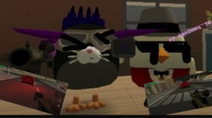 Эдит про чикен ган/ красный автомобиль