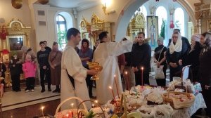 8. Храм Рождества Христова Освящение Пасхальной снеди Посёлок Пангоды Надымский район 11 Апреля 2026