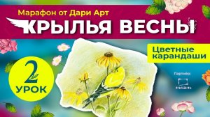 Марафон _Крылья весны_ -  2 урок __ Цветные карандаши